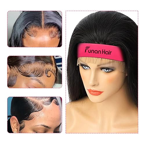 Miniatura 5 de FUNAN Varilla de cera para el cabello con 2 bandas de fusión de encaje, barra deslizante para control de bordes de peluca, sujeción fuerte, no grasa