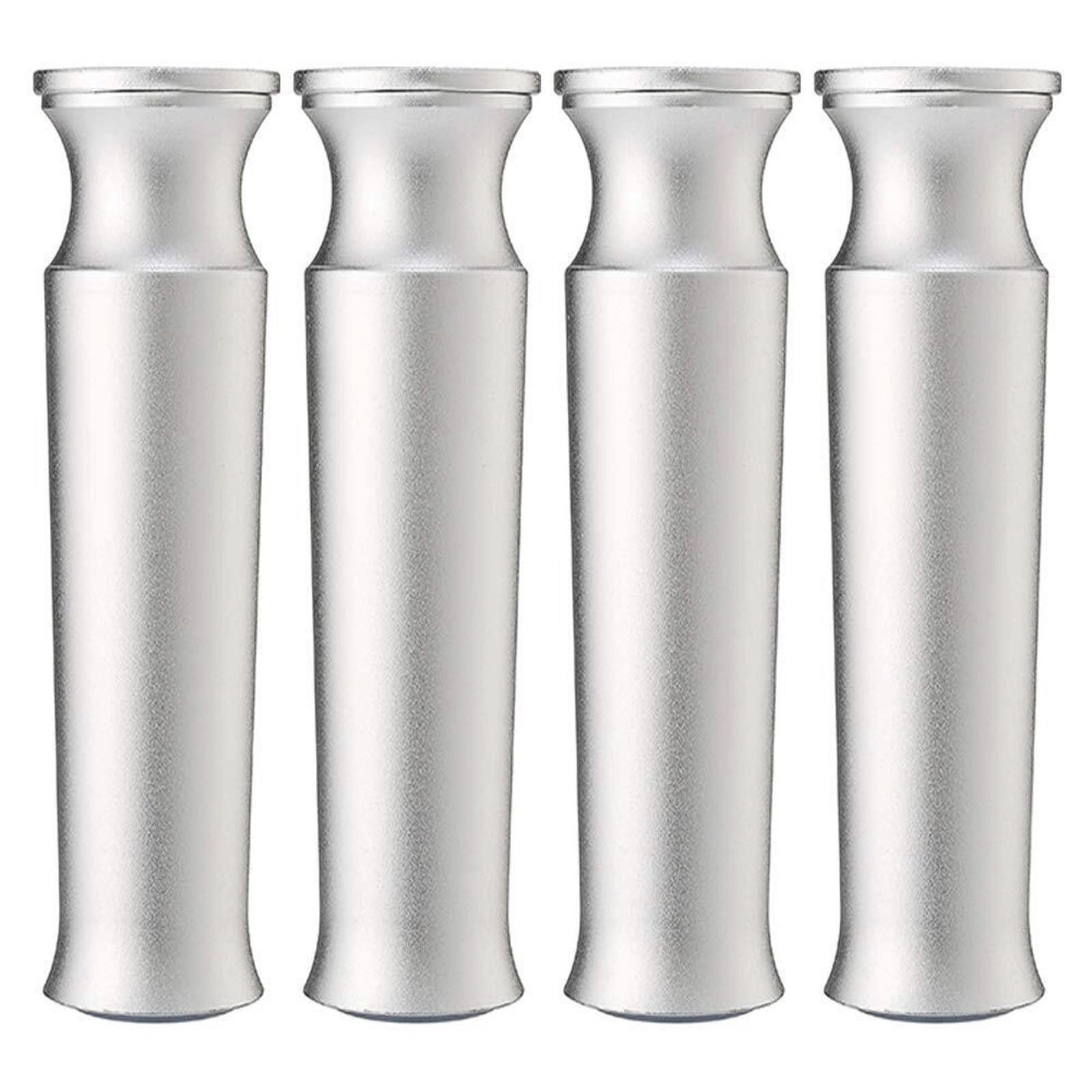 UYHBCNQD Adjustable Furniture Legs 4Pcs Replacement Legs Set Aluminum Table Feet Furniture Foot Rubber Support Legs Cabinet Leg Extenders(Matte Silver,8cm/3in)