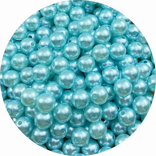 1800 cuentas de perlas de 0.157 pulgadas con agujero redondo suelto Luste Craft Beads para decoración del hogar, rellenos de jarrones, manualidades,