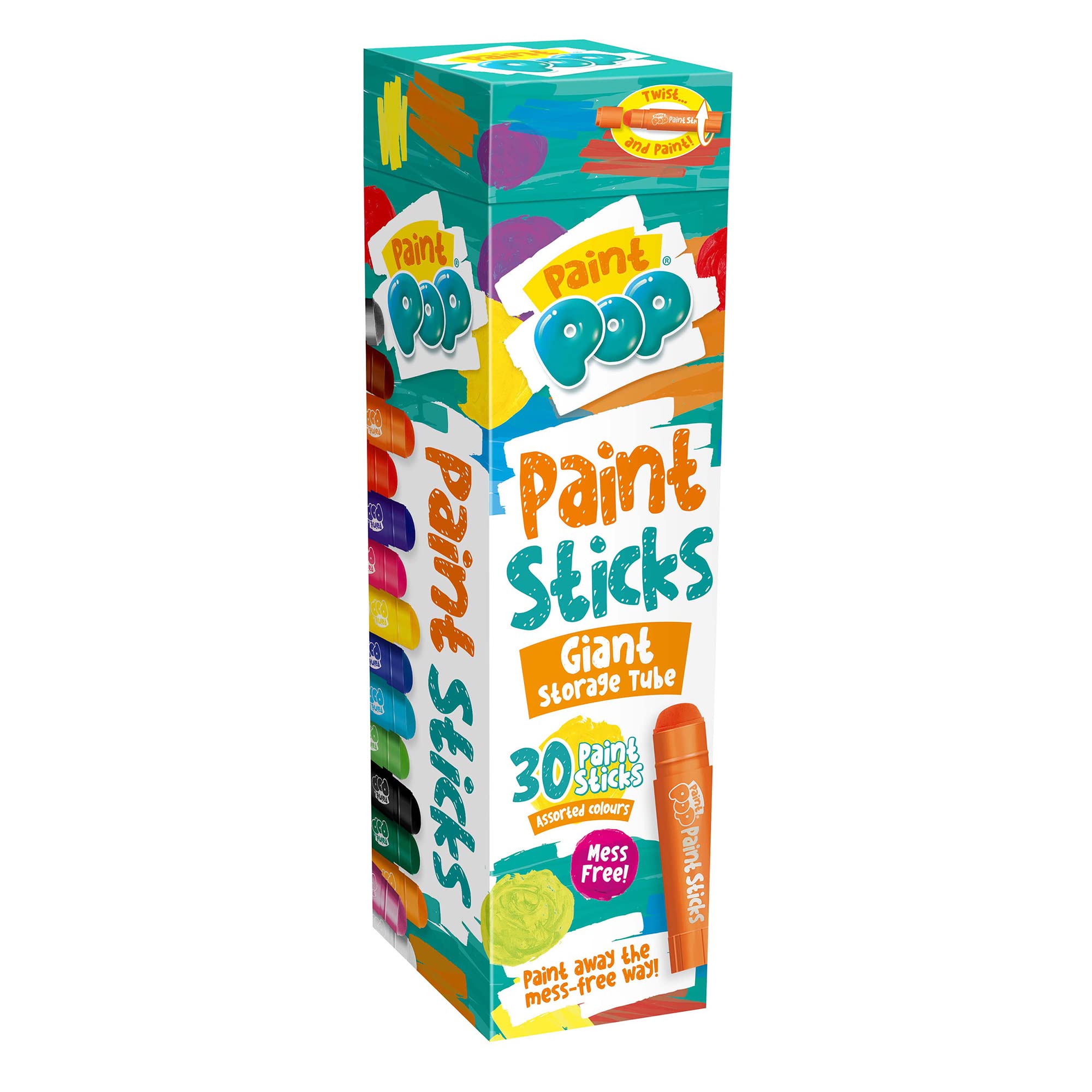 Buy Paint Pop Paint Sticks For Kids 30 Pack Assorted Colours & Giant
