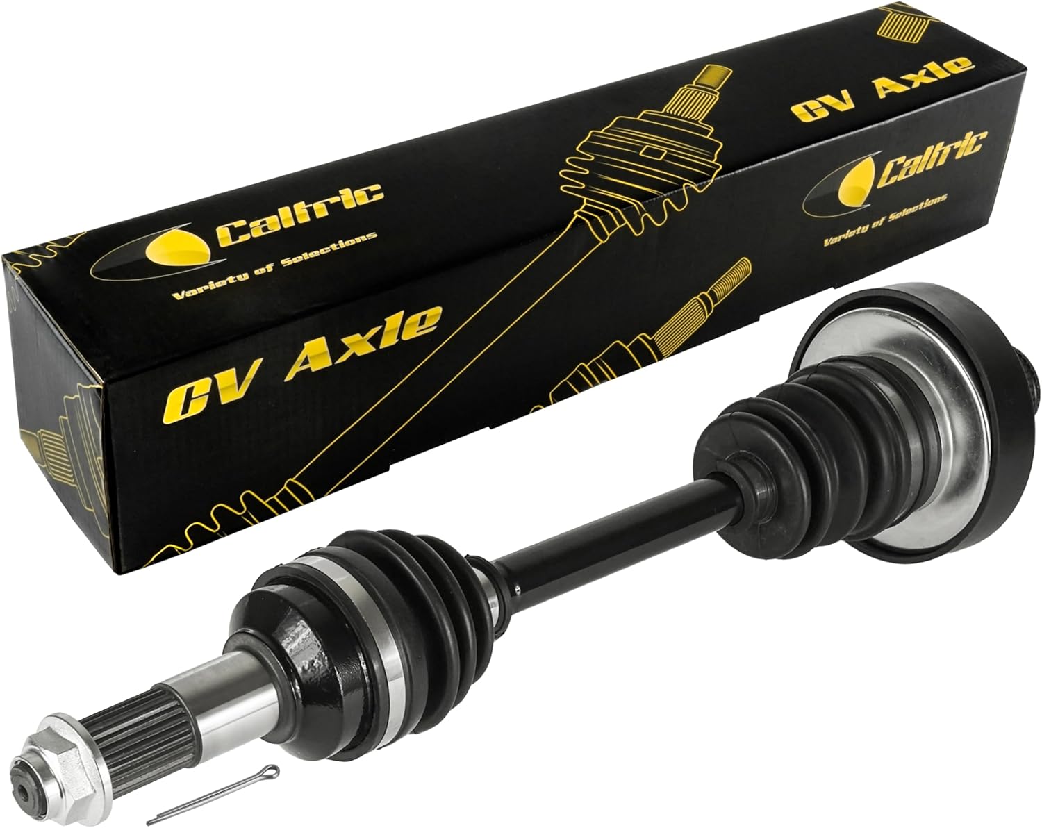 Caltric Rear Right Complete Cv Joint Axle Compatible with Yamaha Grizzly 660 Yfm660F 4X4 2003 2004 2005 2006 2007 2008