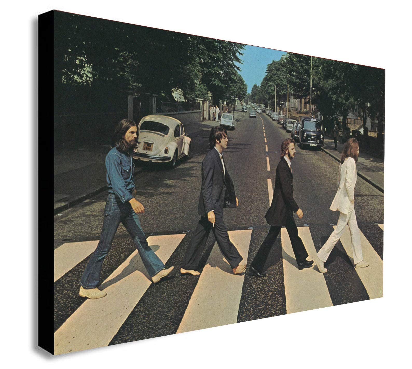 Amazon.com: The Beatles Abbey Road - Canvas Wall Art Framed Print