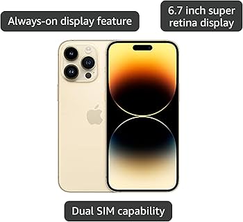 Amazon.com: Apple iPhone 14 Pro Max, 256GB, Gold - Unlocked