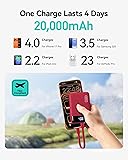 INIU Portable Charger, 22.5W 20000mAh Fast Charging Small Power Bank, Flight Cruise Ship Travel Essentials Mini Phone Charger Compatible with iPhone Samsung for College Students Teen Boys Girls, Red - 3