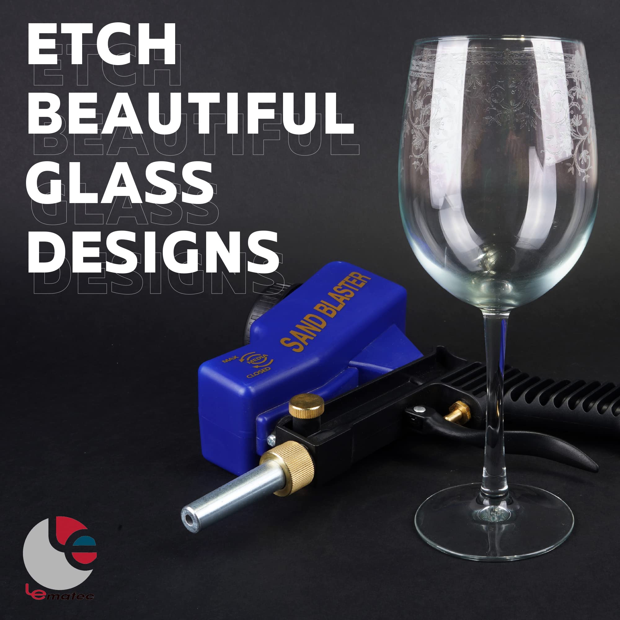 Buy LE LEMATEC Portable Sandblaster Gun Kit Includes Connector