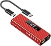 USB-C DAC Kopfhörerverstärker DSD512 HiFi Mini Audioadapter mit 44mm & 35mm Doppelausgang PCM 384kHz/32Bit tragbarer Kopfhörer Amp kompatibel mit Android iOS PC & Musikplayer