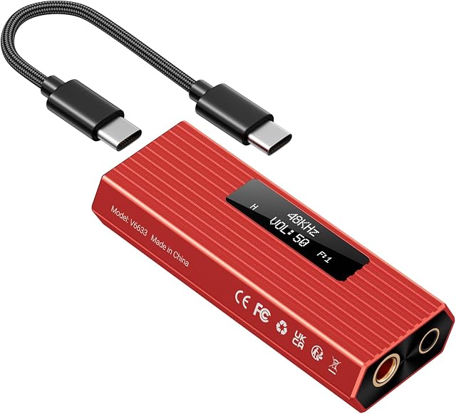 joliker Amplificador Auriculares DAC USB-C Hi-Fi ES9028Q2M