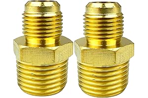 3/8" Flare to 1/2" NPT Male Couple Tube Fitting Half Union Gas Adapter