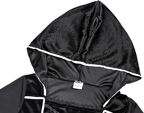 Miniatura 4 de Disfraz de bruja fantasma para niñas, esqueleto que brilla en la oscuridad, disfraz de Halloween