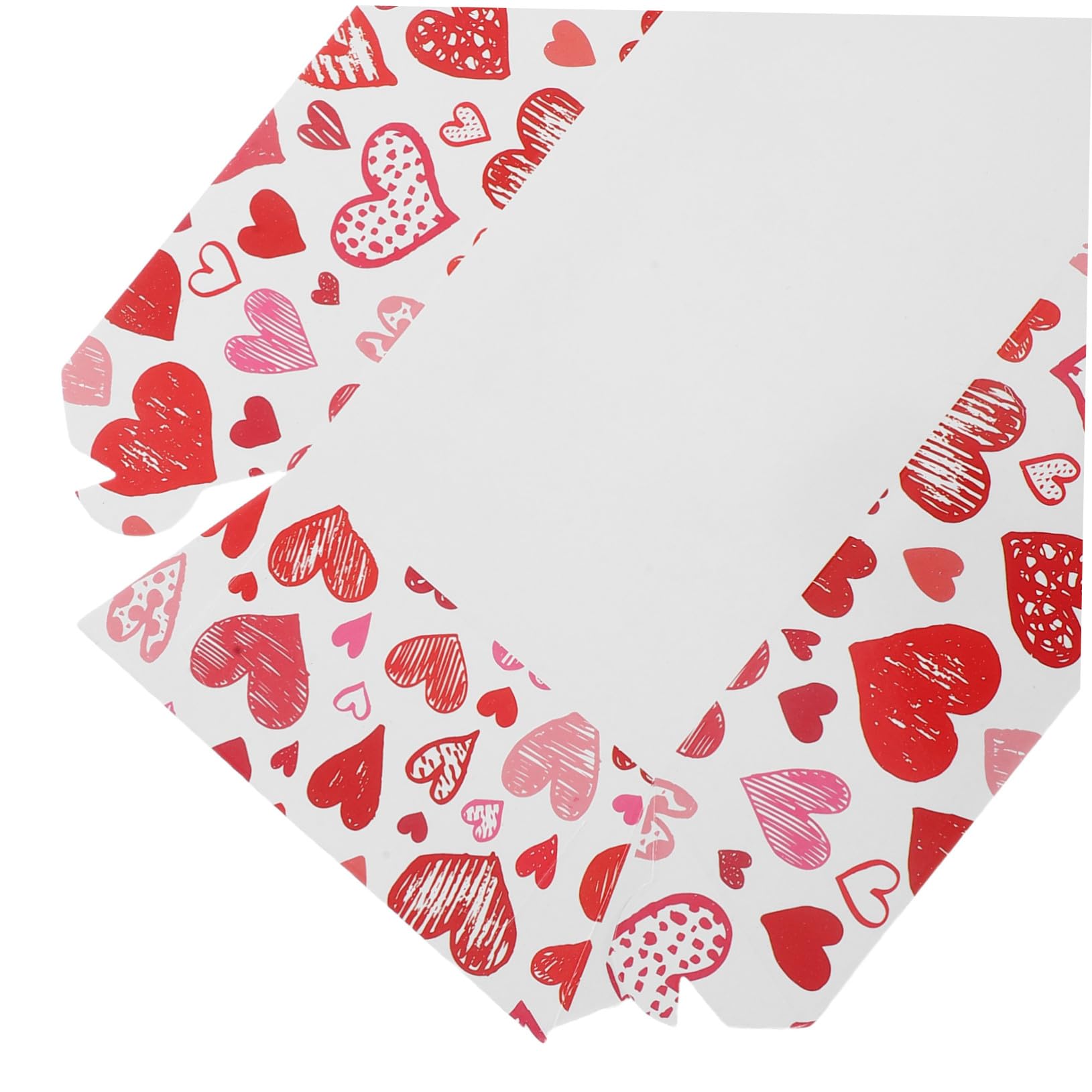 STOBAZA 40 Stück Herzförmige Papier Takeaway Behälter mit Großer Kapazität Wiederverwendbar und Leicht zu Tragen für Valentinstag und Partyboxen im Indoor Bereich