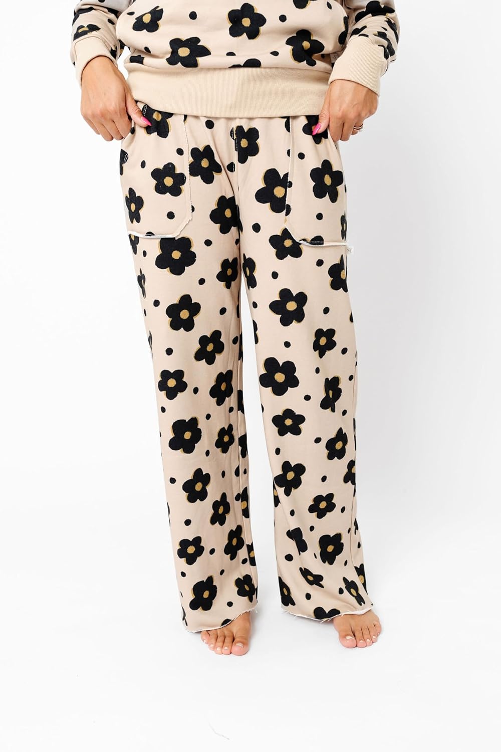 Copper Pearl Womens Wide Leg Pants: Ultra-Soft Waisted Wide Leg Pants for Women - Premium French Terry Wide Leg Sweatpants