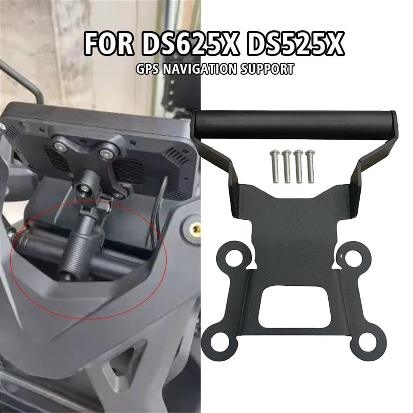 Moto GPS Support De Navigation Support de Plaque GPS pour téléphone Portable, Compatible avec VOGE Valico DS625X DS525X 625DSX 525DSX Support De Navigation GPS pour Moto