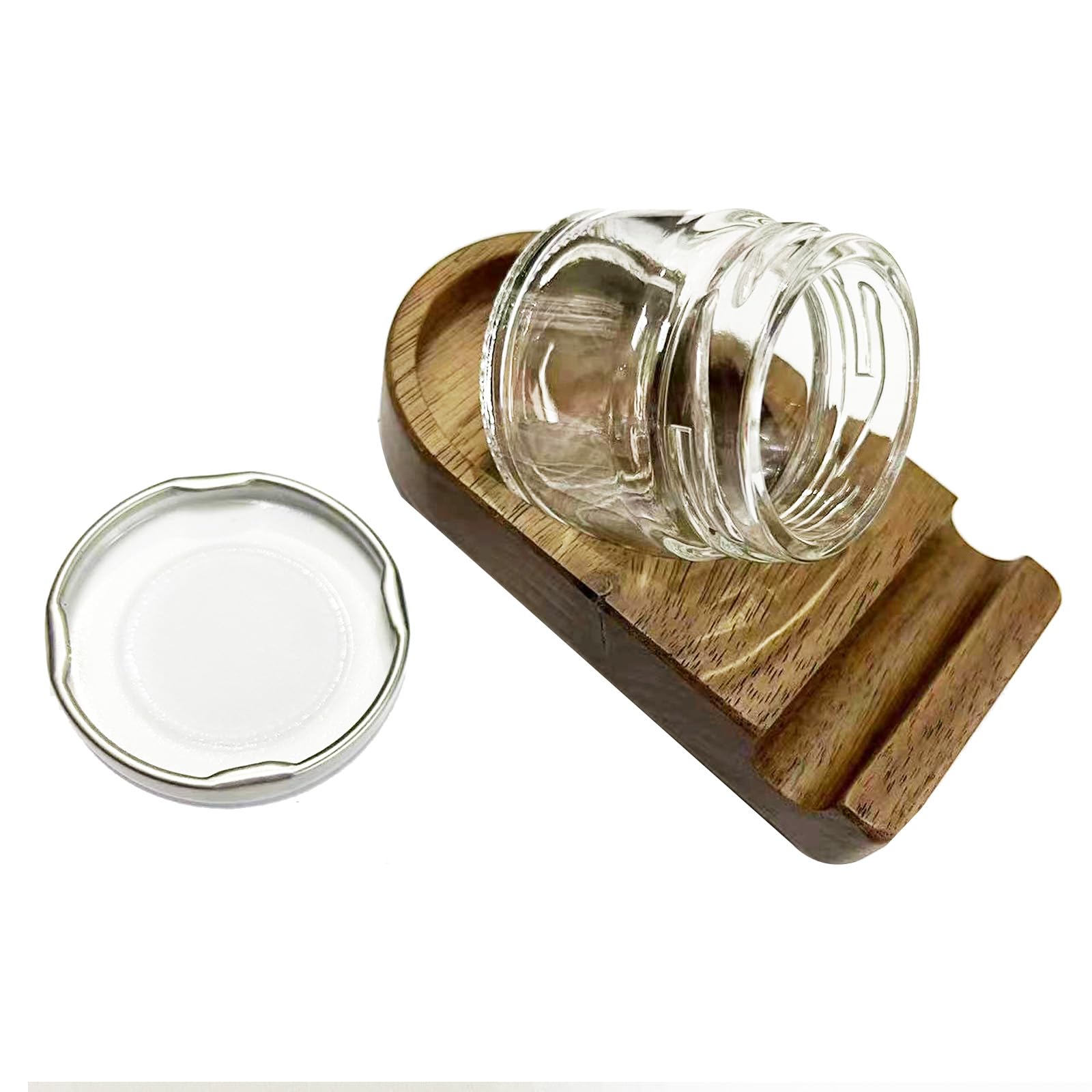 Upgrade Wooden Tilting Calligraphy Pen Holder Set Calligraphy Oblique Pen Holder Stand with Ink Bottle Container Desktop Tabel Decoration