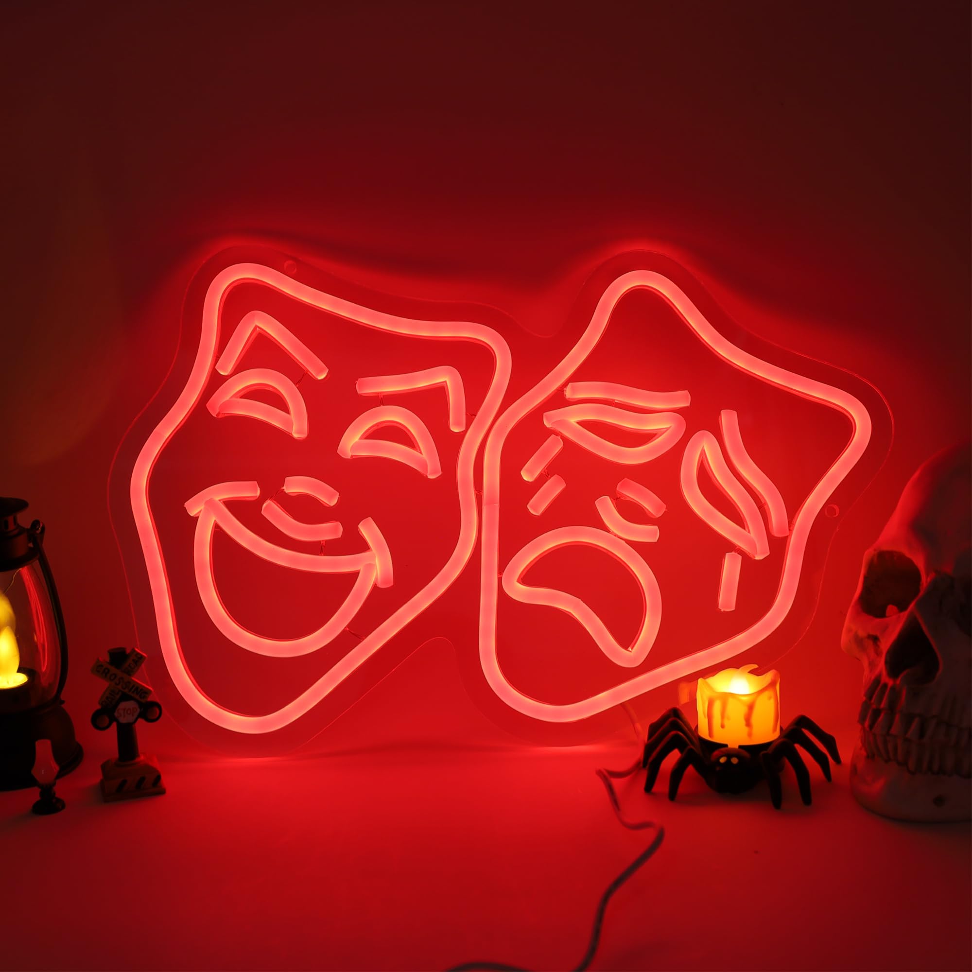Comedy Tragedy Masks Masks Comedy Tragedy 1920's Wall Decor Antique