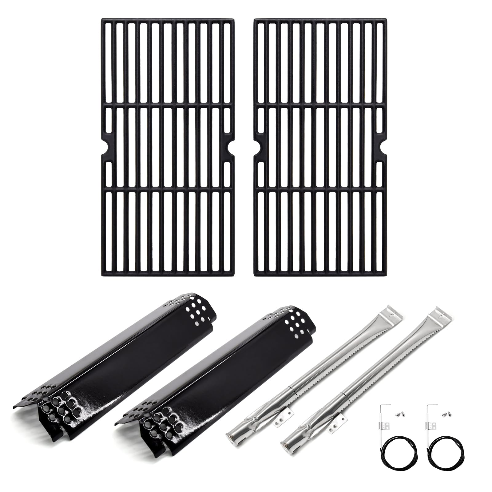 Replacement Parts for Nexgrill 720-0864M 720-0864 2-Burner Gas Grills, Parts Kit for 720-0864M Grill Grates, for Nexgrill Flame Tamer 720-0864M, for Nexgrill 720-0864M Ignitor and Burner Tube