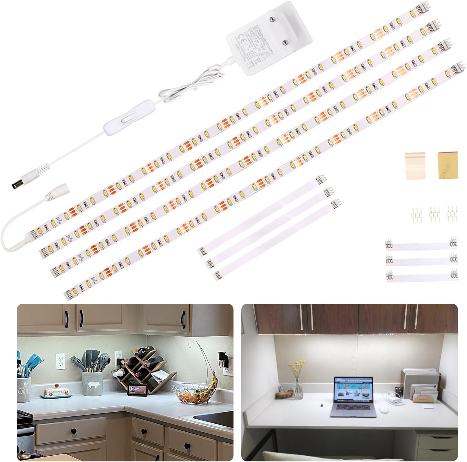 Striscia LED COB Luktix 2m 4000K - Bianco Naturale, Dimmerabile Con Telecomando, CRI92+ - Foto 3