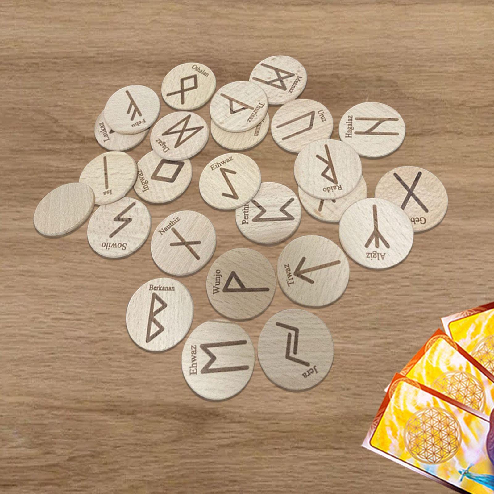 Ensemble De Runes De Sorcières De 13, Pierres Runiques Fourniture De Sorcière