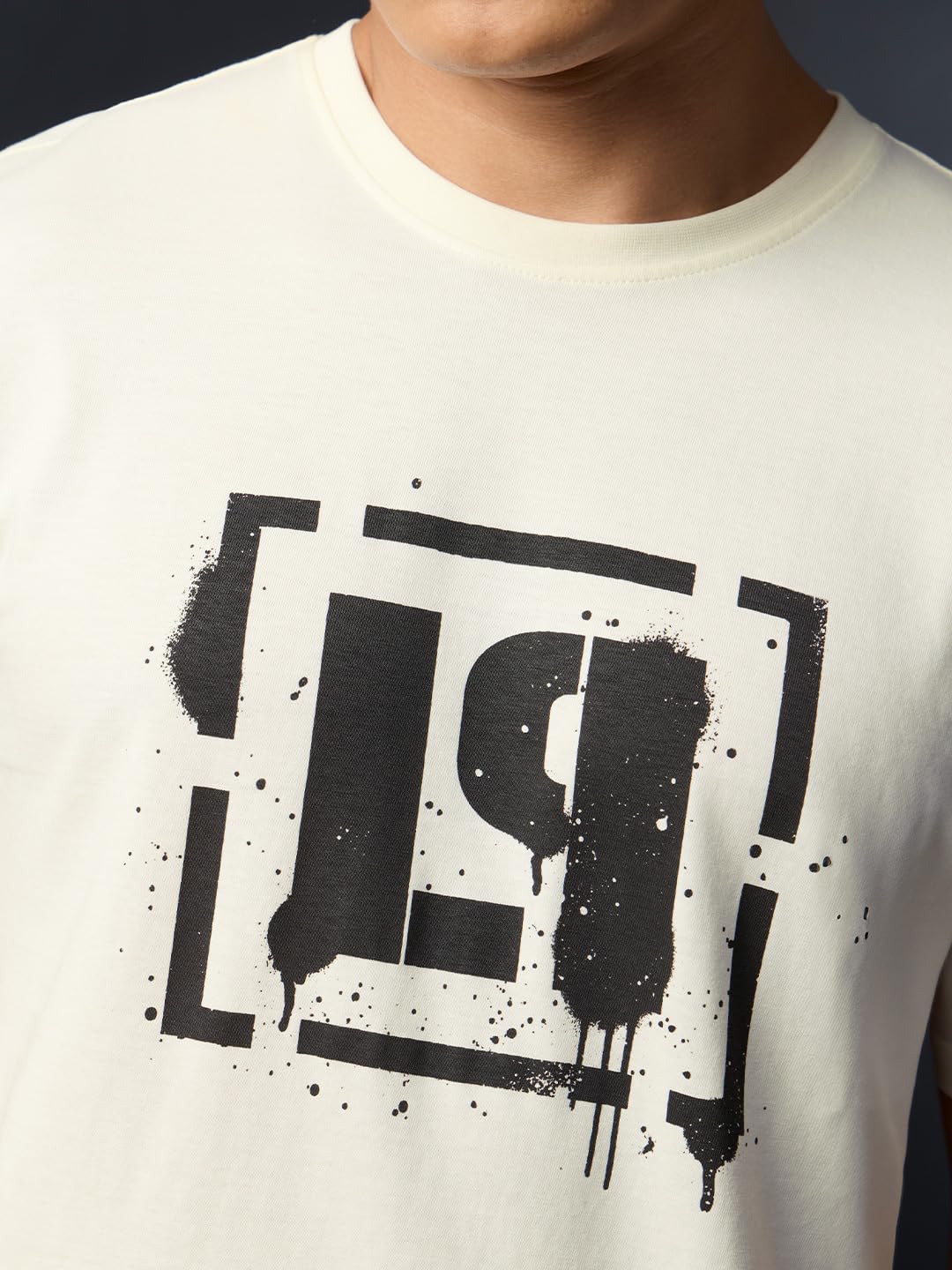 The Souled Store Linkin Park: Legacy Insignia Uomo e Ragazzo Manica Corta Girocollo Off-White Grafica Stampata Vestibilità Rilassata Leggera Streetwear Trendy Casual Cotone T-Shirt