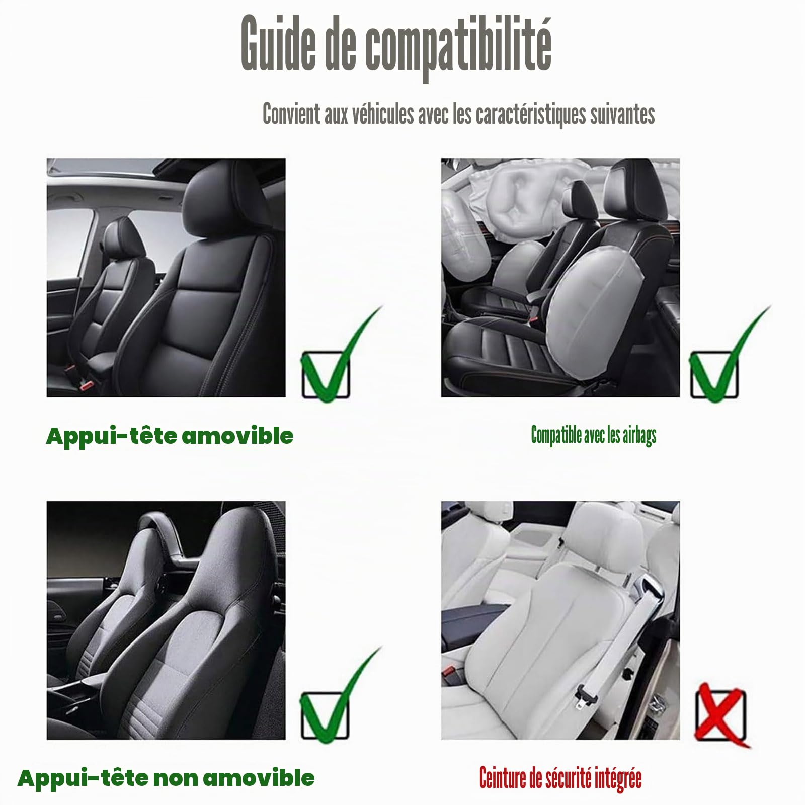 2Pcs PU Cuir Avant Housses Siège pour Ligier JS50 1999-2024, Voiture Ensembles Housse Siege Imperméable Respirant Quatre Saisons Protection,D/Red