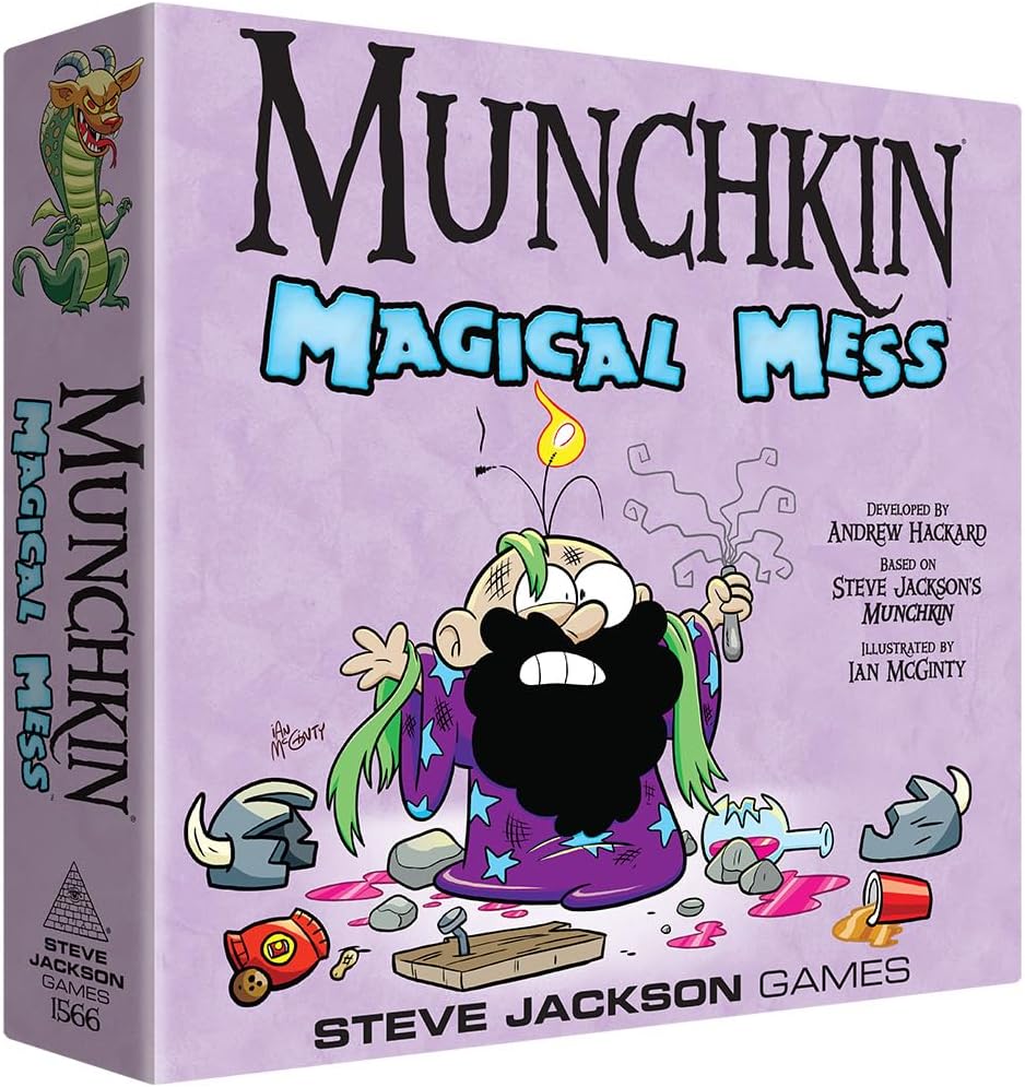 Steve Jackson Games Munchkin Magical Mess Board Game | Adult, Kid, Family Board and Card Game | Fantasy Adventure Roleplaying Game | Ages 10+ | 3-6 Players | Average Play Time 120 Minutes | from