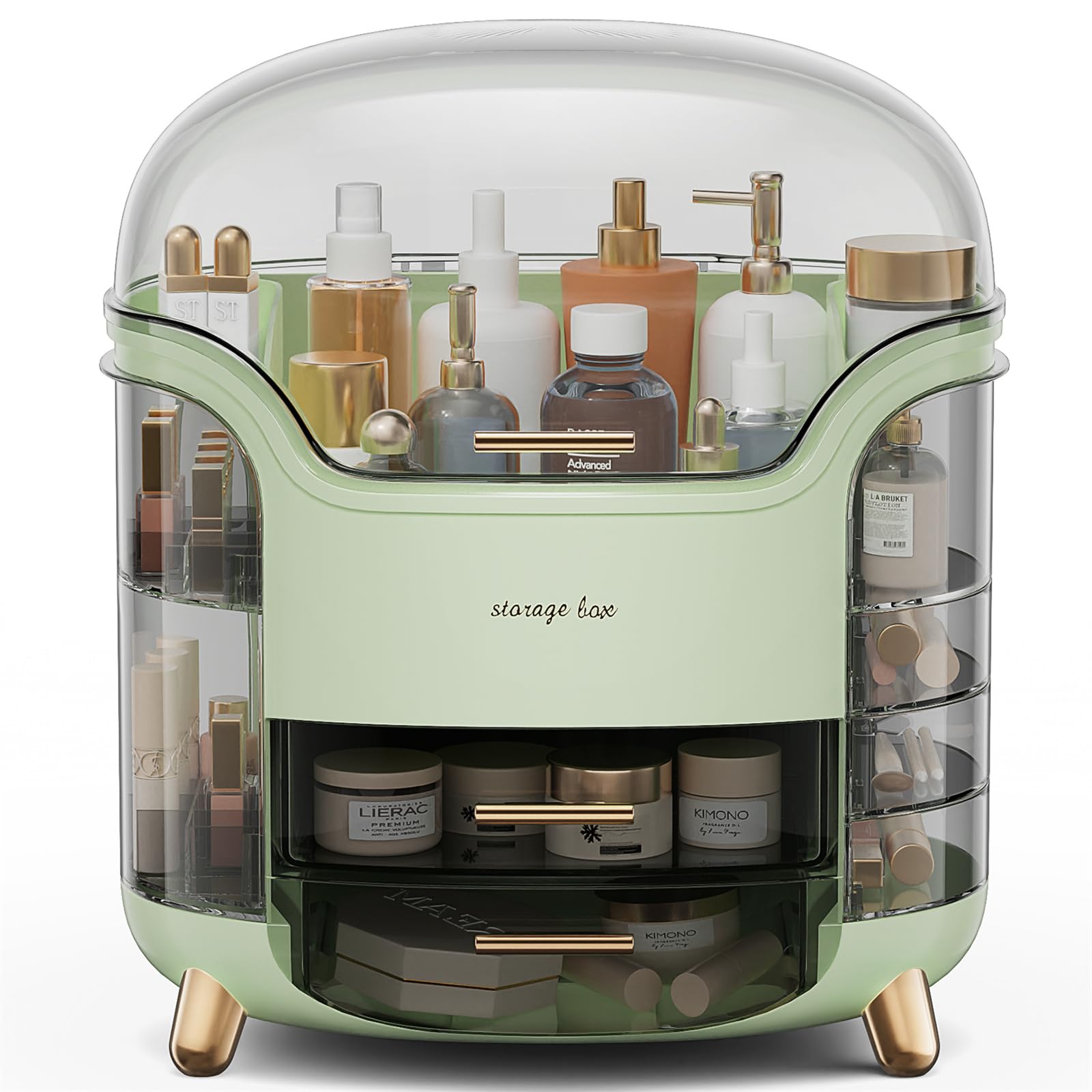 Rangement maquillage avec tiroirs grand organisateur coiffeuse box