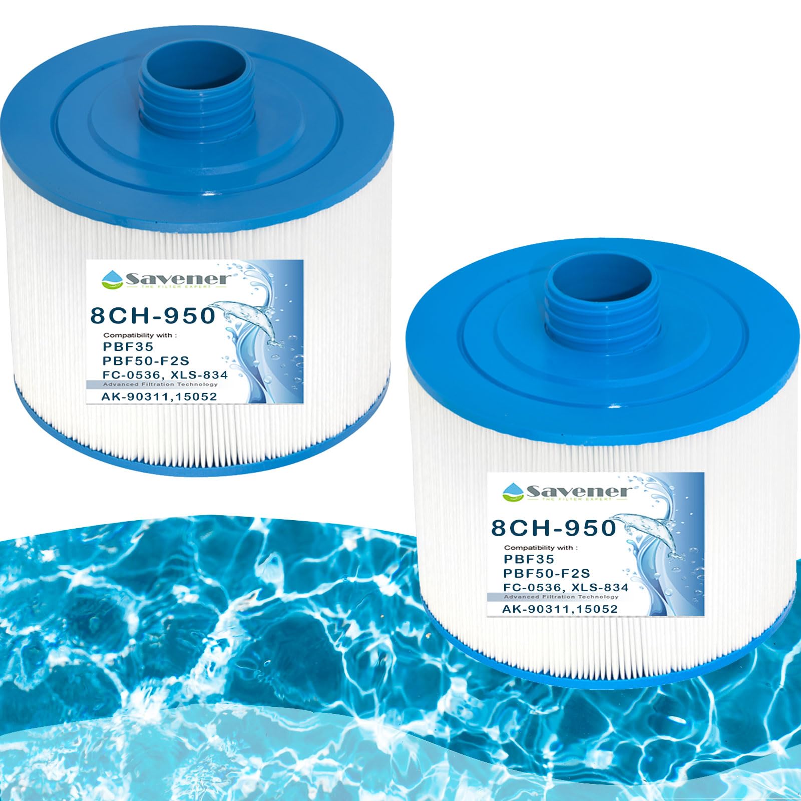 8CH-950 Spa Filter Cartridge with 2