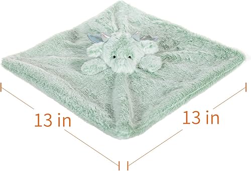 Miniatura 4 de Apricot Lamb Luxury Snuggle - Manta de seguridad de peluche con diseño de dragón y dinosaurio para bebés, diseño de animales de peluche (dragón