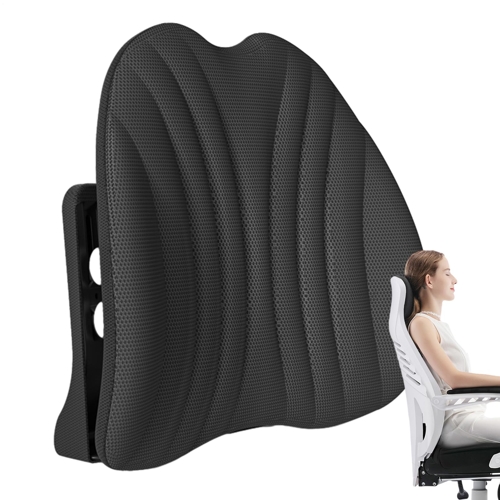 Coussin de dossier contre le mal de dos avec aide à la relaxation et alignement vertébral