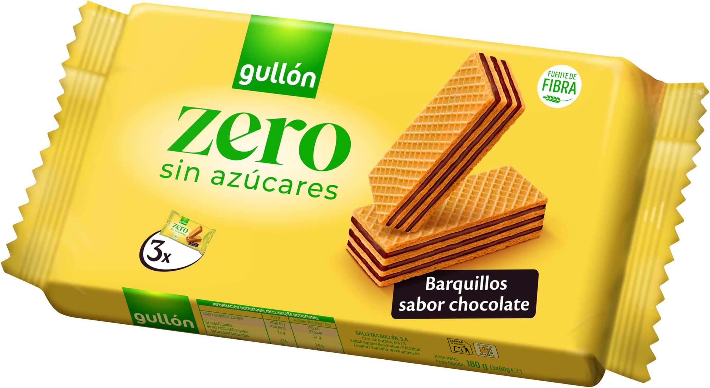 Gullon Sugarfree Chocolate Cream Wafers 210gm