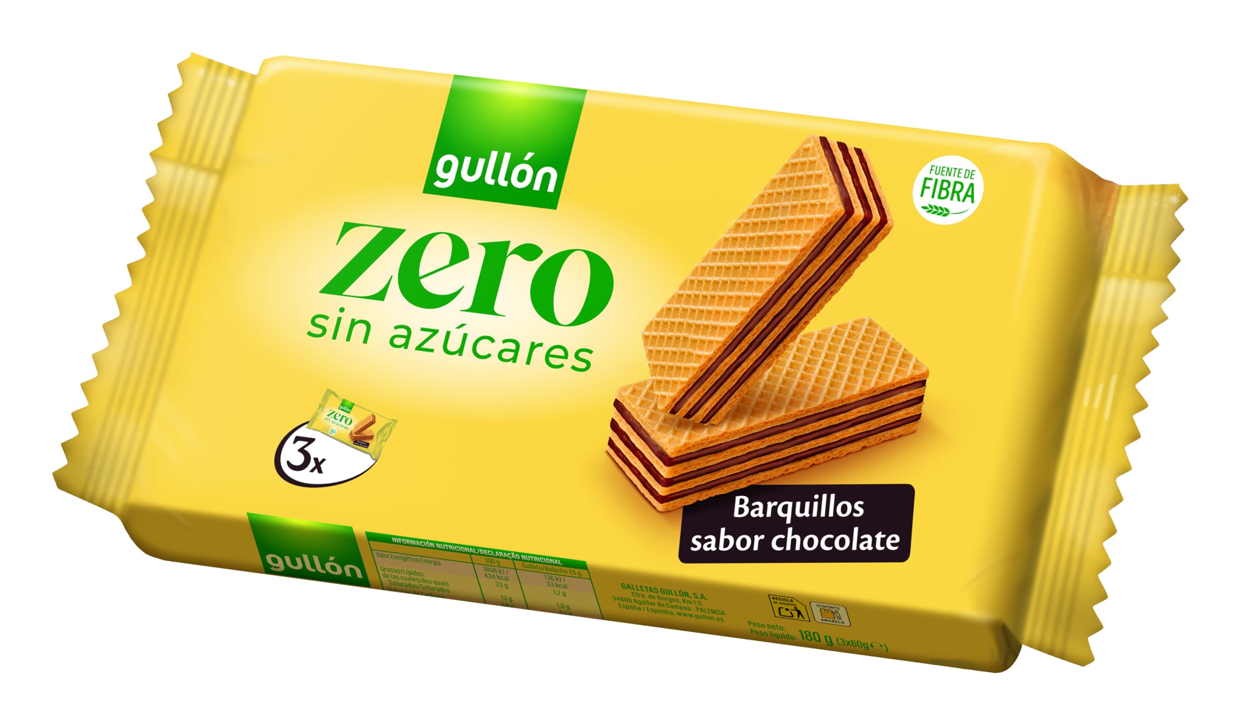 ZERO Sugar Free Wafers Chocolate Flavor, 180 g