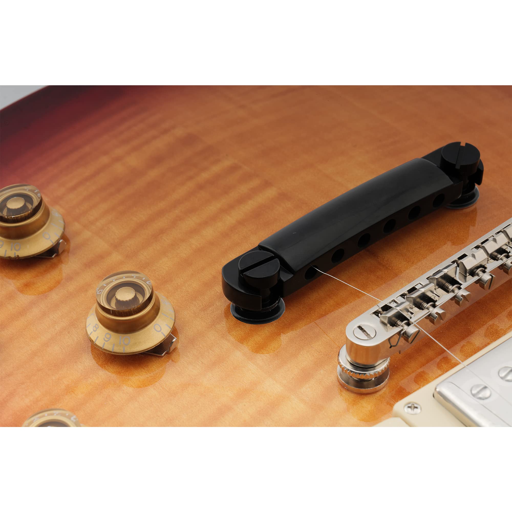 Ponte E Attaccacorde Musiclily ABR-1 Per Chitarra Epiphone Les Paul/SG - Nero - Foto 10
