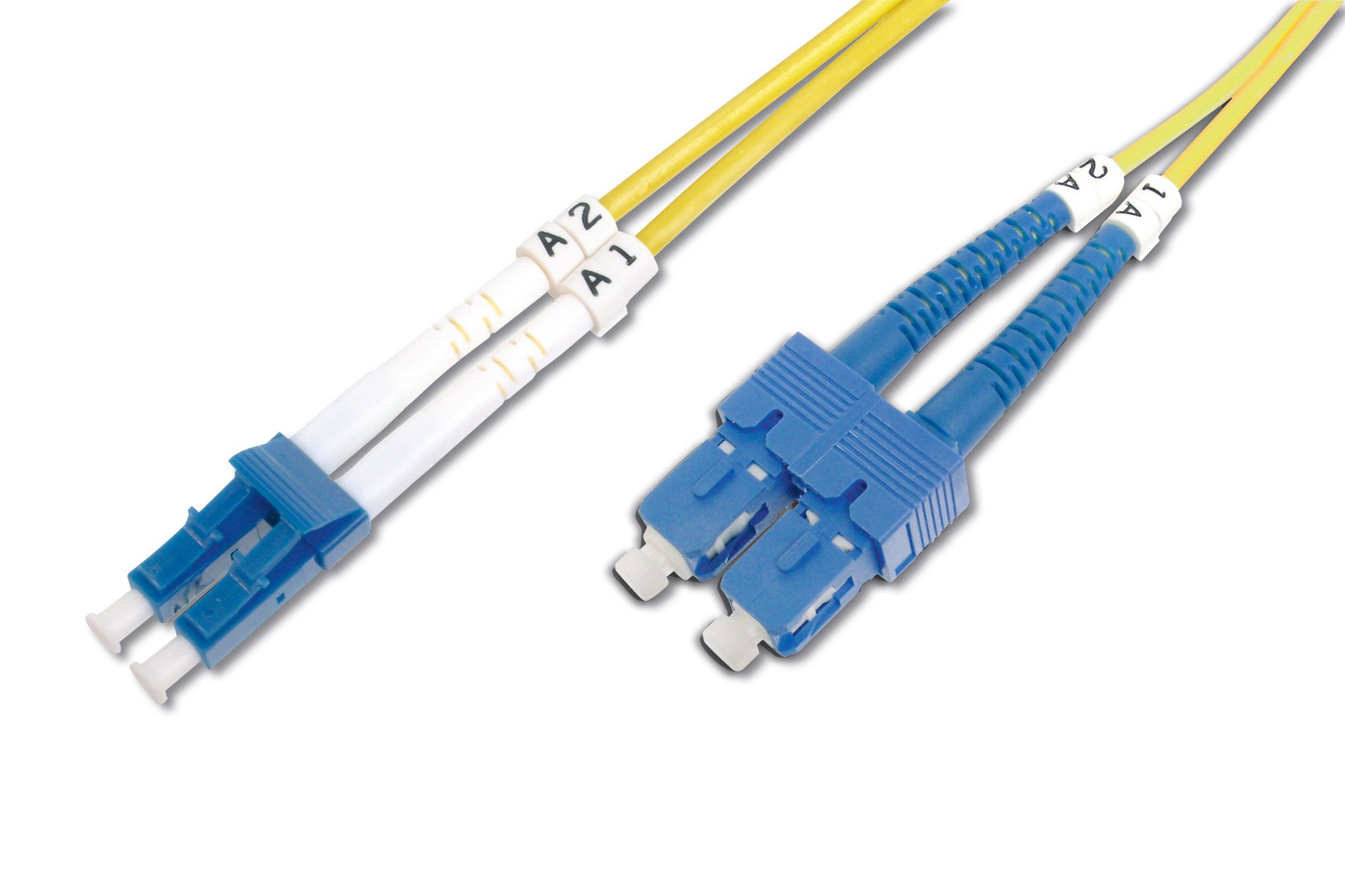 DIGITUS DK-2932-05 – Cavo In Fibra Ottica OS2 – 5 m – da LC a SC – Duplex – 1/10 Gbit/s – Cavo LAN In Fibra Ottica Monomodale SM – Tipo Di Fibra: 9/125 µ – Giallo (Yellow)