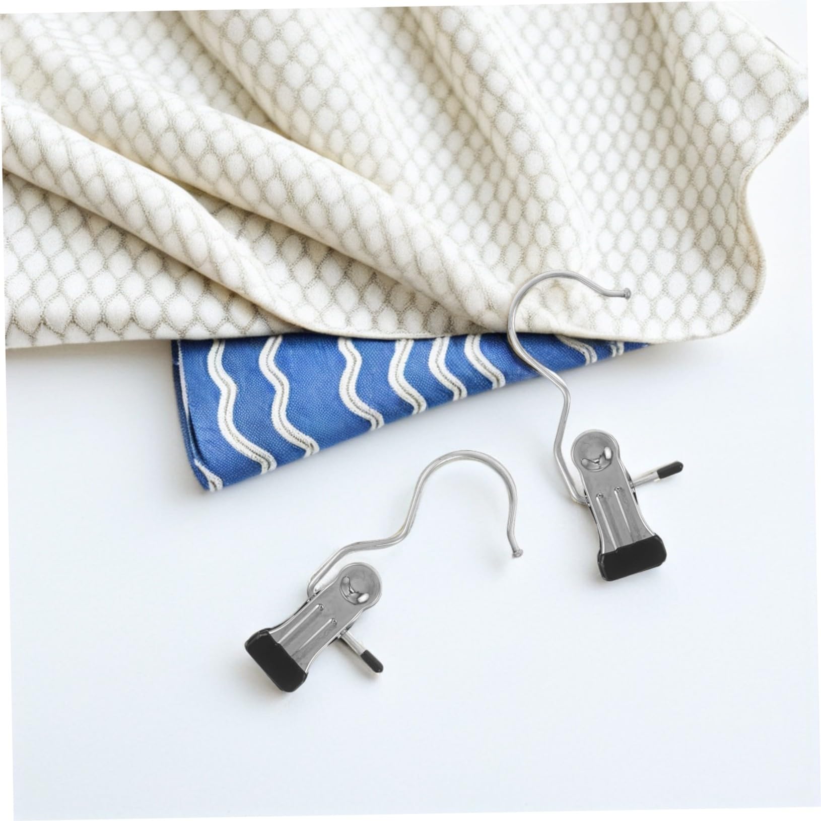 80 Pezzi Mollette in Acciaio per Bucato Clip Resistenti per Asciugare Calzini Cappelli e Asciugamani Ganci per Armadio e Viaggio
