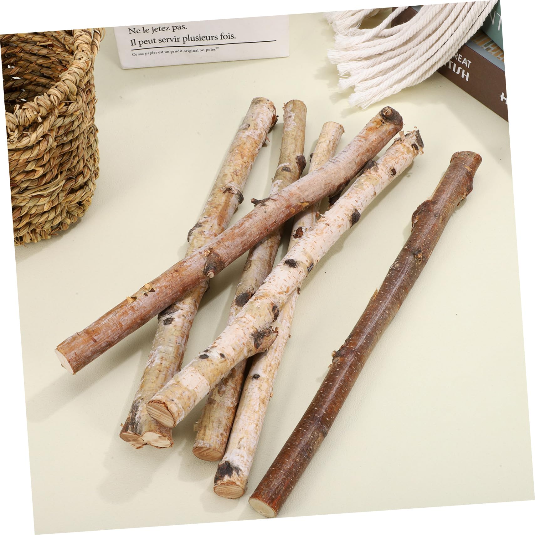 6pezzi Bastoncini Legno Naturale Per Artigianato Rami Secchi Per Composizioni Floreali e Progetti Creativi Versatile Per Decorazioni e Fai Da Te