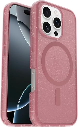 OtterBox Symmetry Clear MagSafe Hülle für iPhone 16 Pro, Rosa