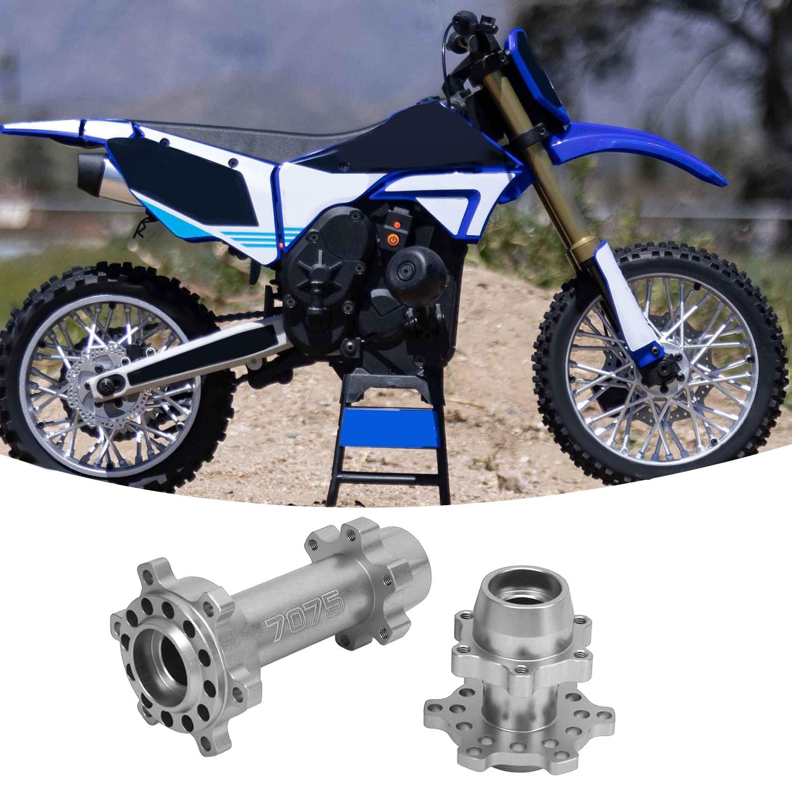 Jazrider Moyeu De Roue Avant Aluminium Hexagone Violet – Pour Losi Promoto-MX 1/4