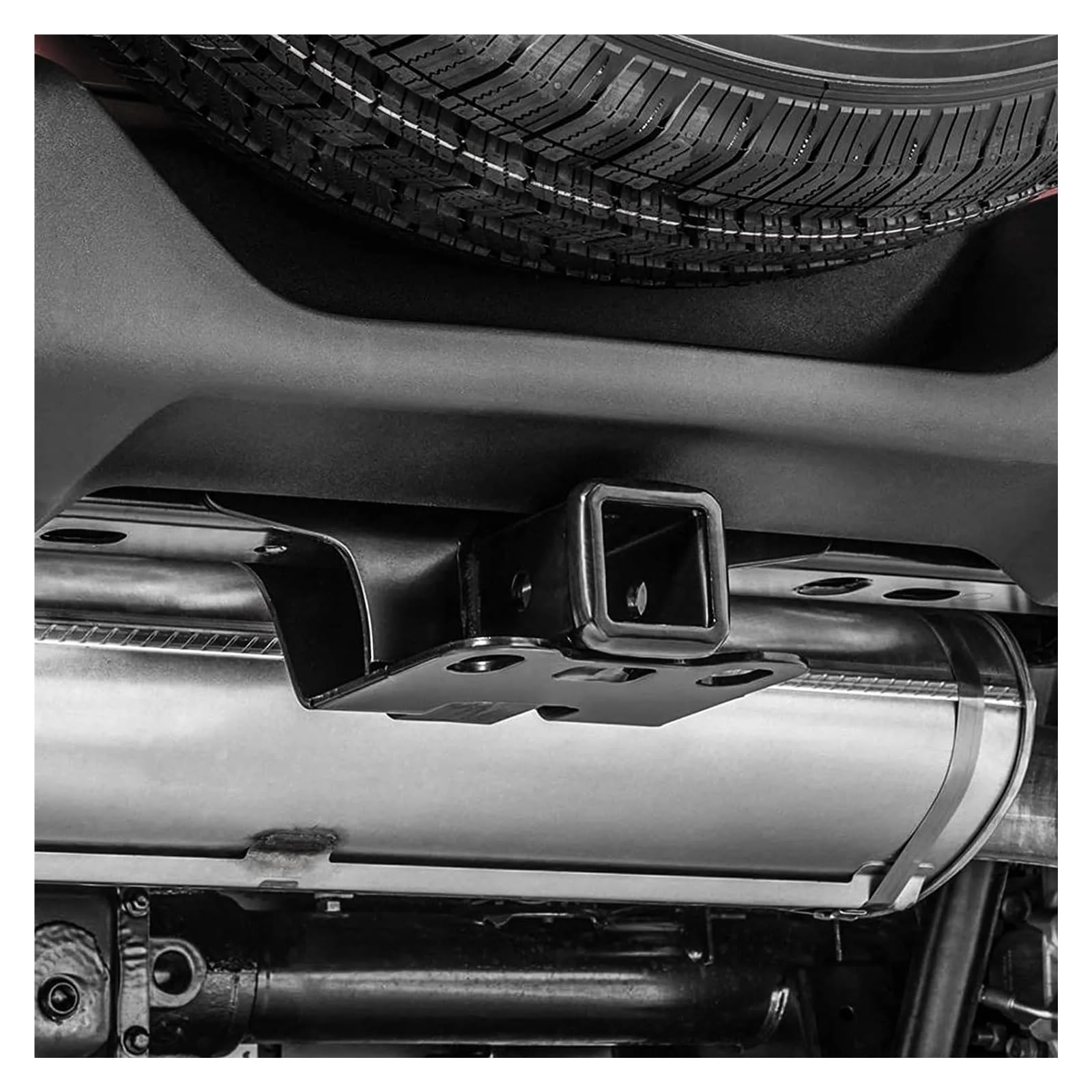 Gancio Traino Auto, Gancio Di Traino Ricevitore Del Rimorchio Paraurti Posteriore Da 2 Pollici Kit Gancio Di Traino In Metallo For Rimorchio Combinato Con Coperchio Del Gancio Di Traino