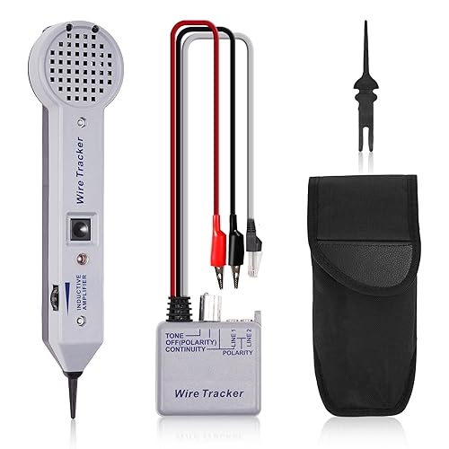 Riiai Kit generador de tonos, probador de circuito de trazador de cables, probador de detección de tóner de cable de alta precisión 200EP,
