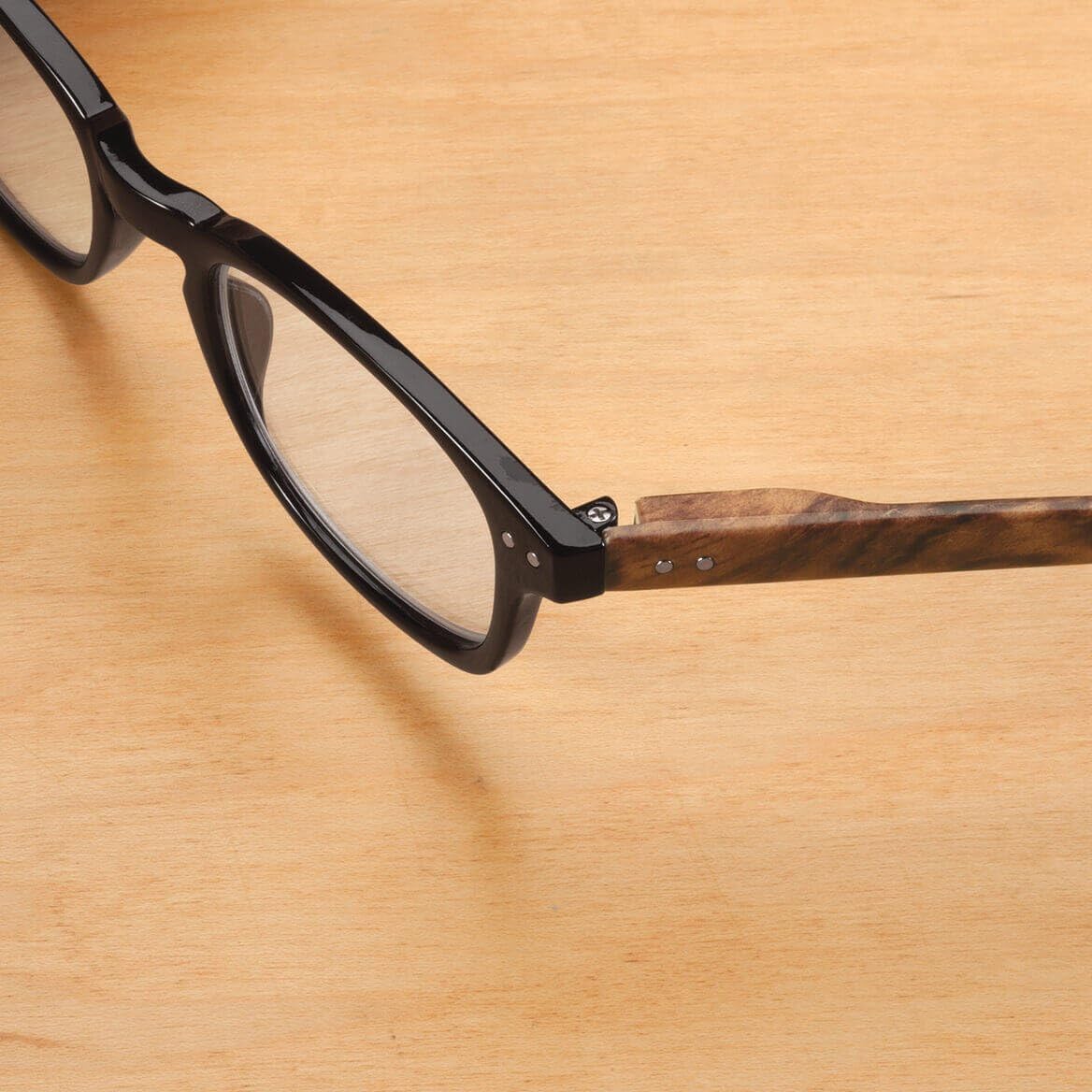 Fox Valley Traders Reading Glasses with Wood Grain Bows, 2 Pair