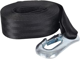 XSTRAP STANDARD Boat Winch Strap with Hook - 2" x 20', 1 Pack Marine Winch Strap Replacement, Loop End for Boats, Trailer, Wave Runner, Heavy Duty Equipment