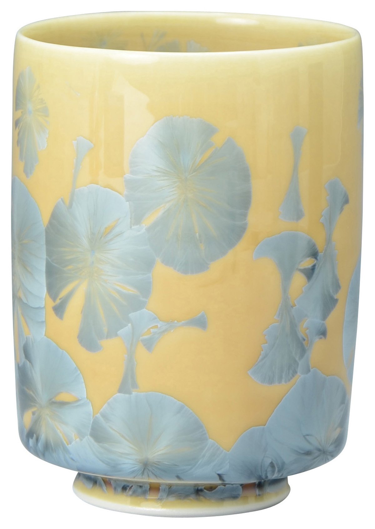 Amazon｜京焼 清水焼 陶あん窯 湯呑 花結晶(灰青) kta166｜湯呑み