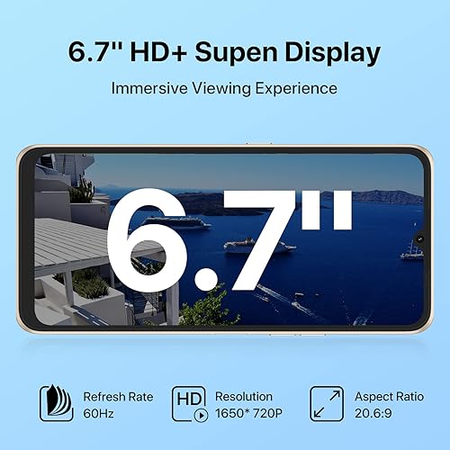 Miniatura 2 de UMIDIGI Teléfono celular Power 7, 4 GB+128 GB 6150 mAh batería desbloqueada con pantalla completa de 6.7 pulgadas + teléfono inteligente Android con