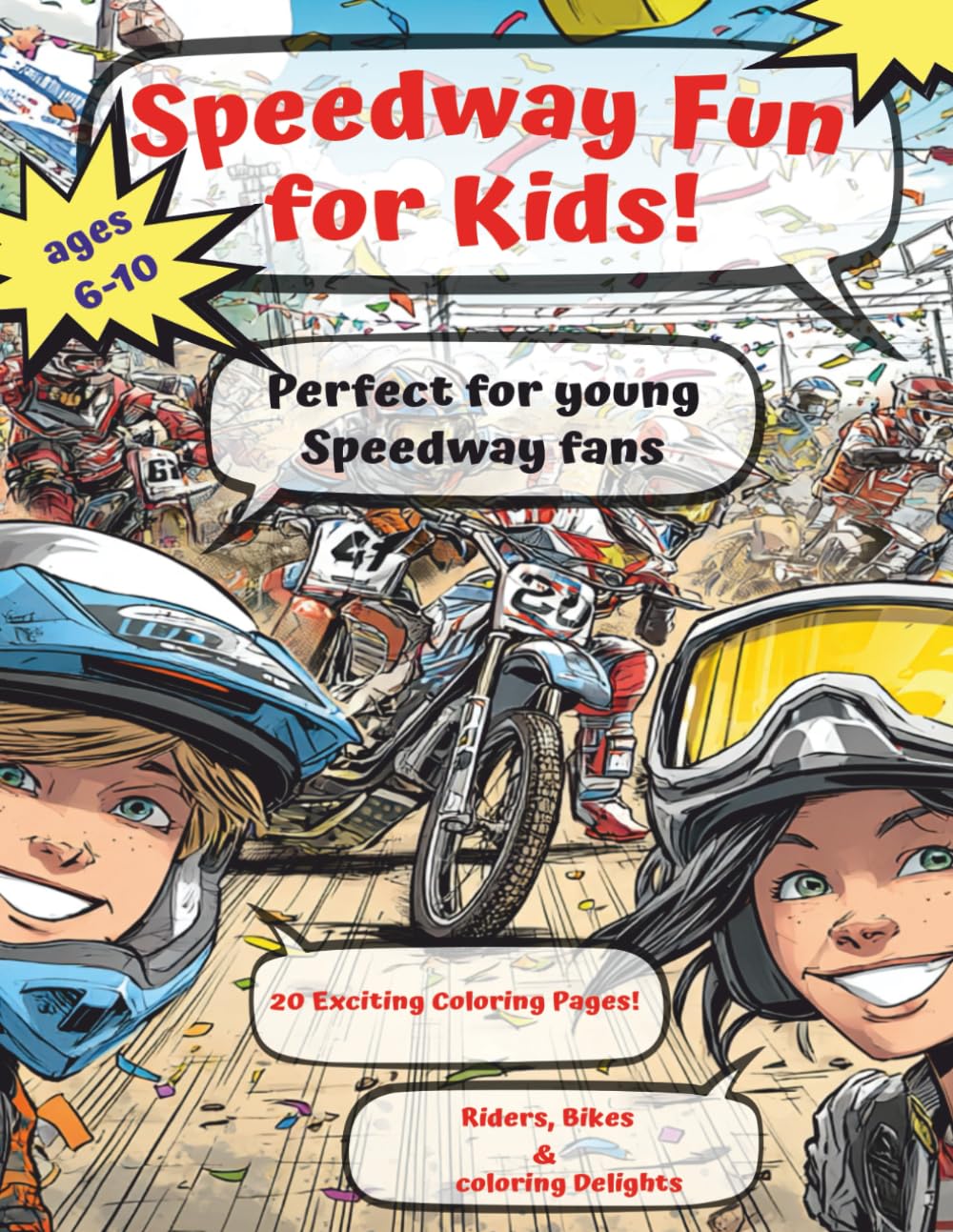 Speedway Fun for Kids: Exciting Racing Scenes to Color!