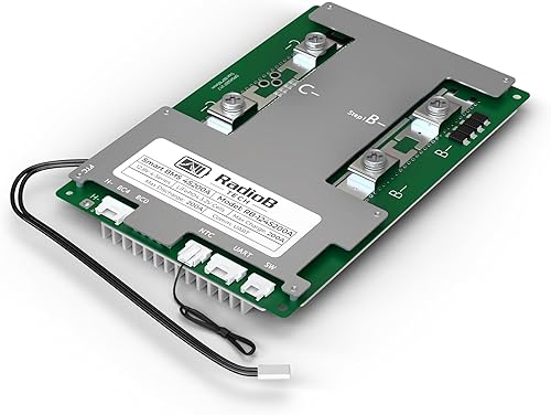 Miniatura 6 de Smart BMS 4S 12V Lifepo4 - Placa de protección de PCB para gestión de baterías de litio con cables de equilibrio y Bluetooth inalámbrico, soporta 4