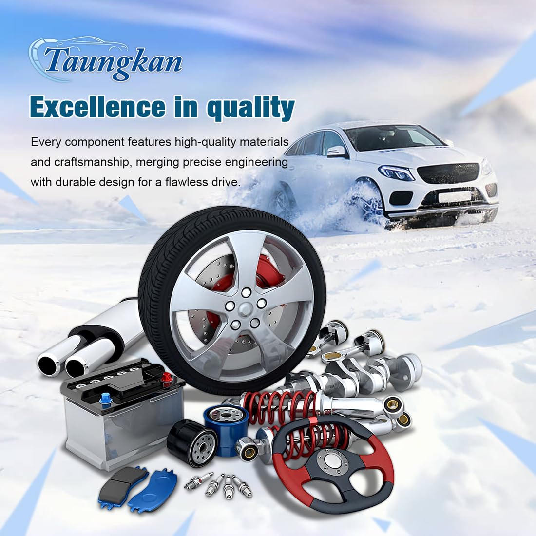 Rear Brake Caliper Pin Kit 2PC for Hyundai Veloster 1.6L 2012 2013 2014 2015 2016 2017 2019