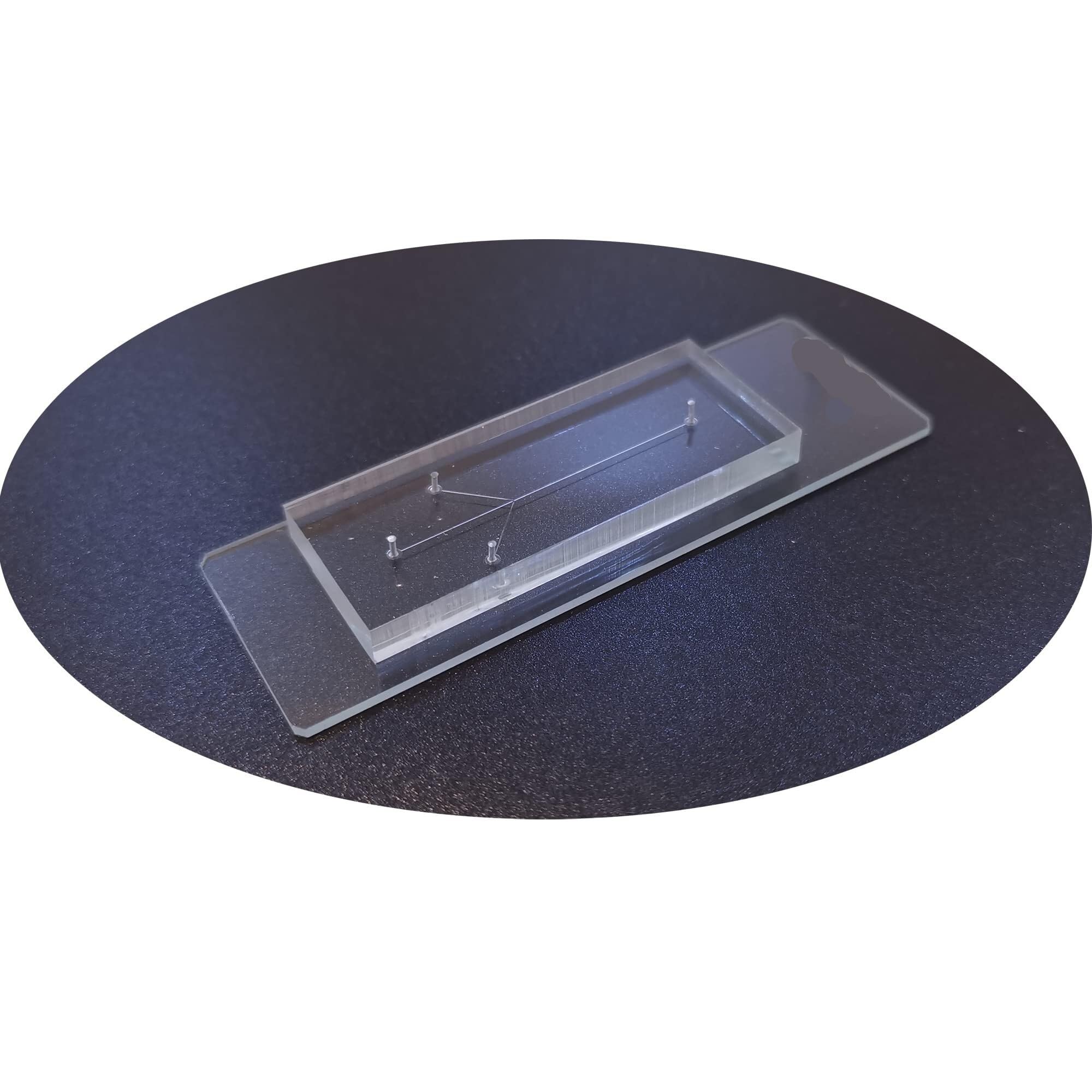1 Stück Mikrofluidik-BioChip Laminar Flow PDMS-Chip – Verbrauchsmaterial for Flüssigkeitskontrollsysteme for Forschung und Labor(Laminar flow chipA)