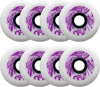 OSCITY Roller Skate Wheels Inline Skate Wheels Indoor Outdoor Roller Skate Wheels Inline Skate Replacement Wheels Skating Shoes Replacement Wheel 8 Pack 72mm