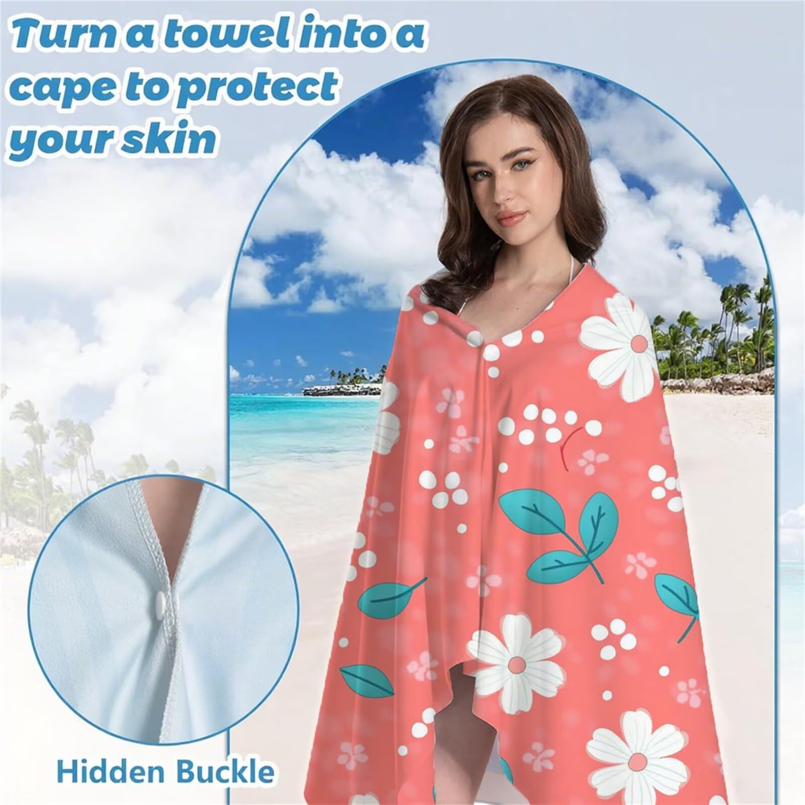 Serviette de Plage XXL 90x180 cm Anti Sable et Séchage Rapide mikrofibra Drap de Plage Serviette de Bain Grande Taille Drap de Bain pour Homme Femme Voyages Natation Camping Pique Nique Rose S-743