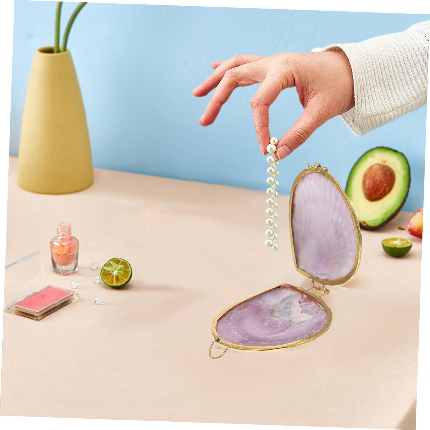 Amazon｜HOLIDYOYO 貝殻型ジュエ ス 小物収納ボックス アクセサリー