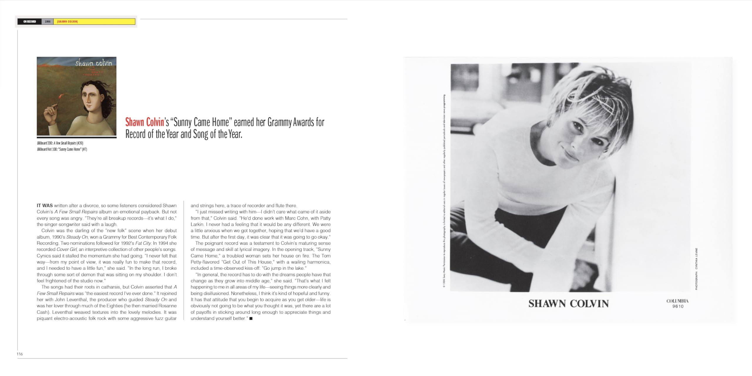 On Record: Vol. 12 – 1996: Images, Interviews & Insights From the Year in Music